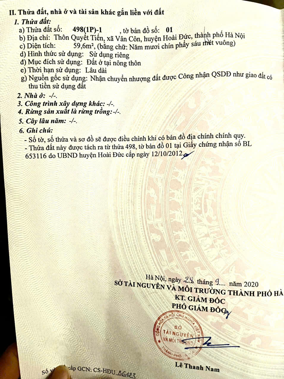 SỞ HỮU NGAY LÔ ĐẤT ĐẸP - GIÁ TỐT - Vị Trí Đắc Địa Tại Thôn Quyết Tiến 3, Xã Vân Côn, Huyện Hòai Đức