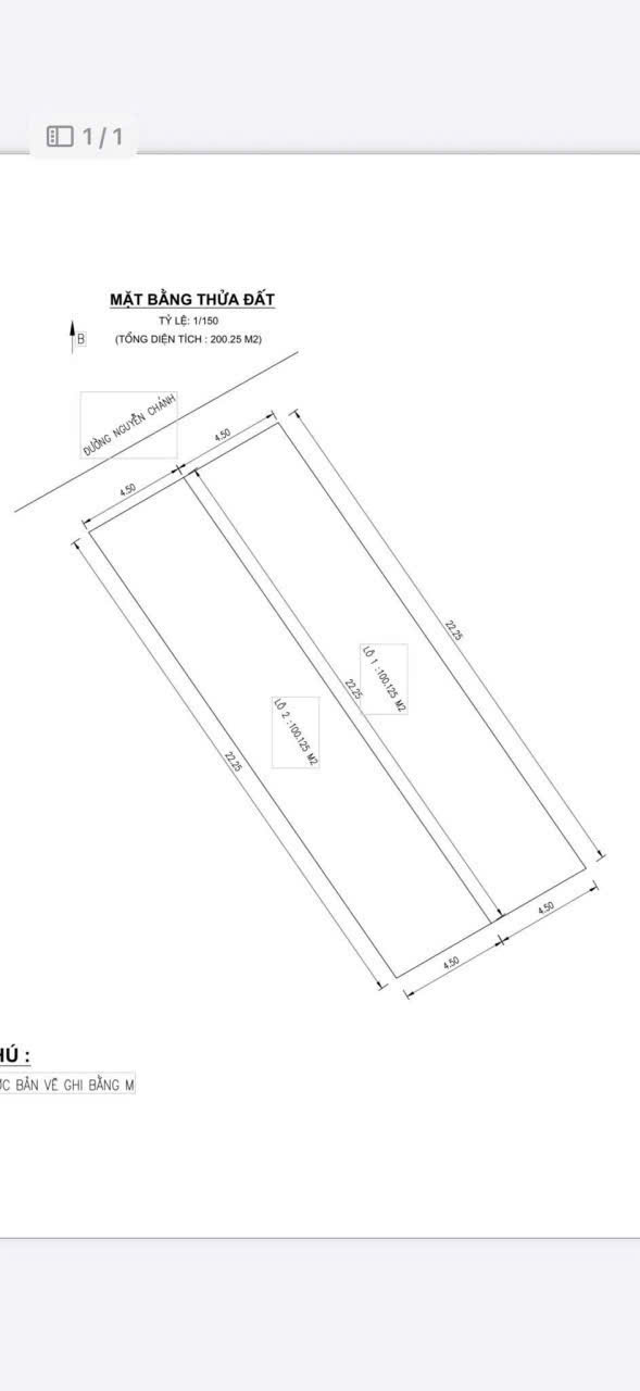 Cần bán 1 cặp đất đường 10.5 Nguyễn Chánh - thông biển