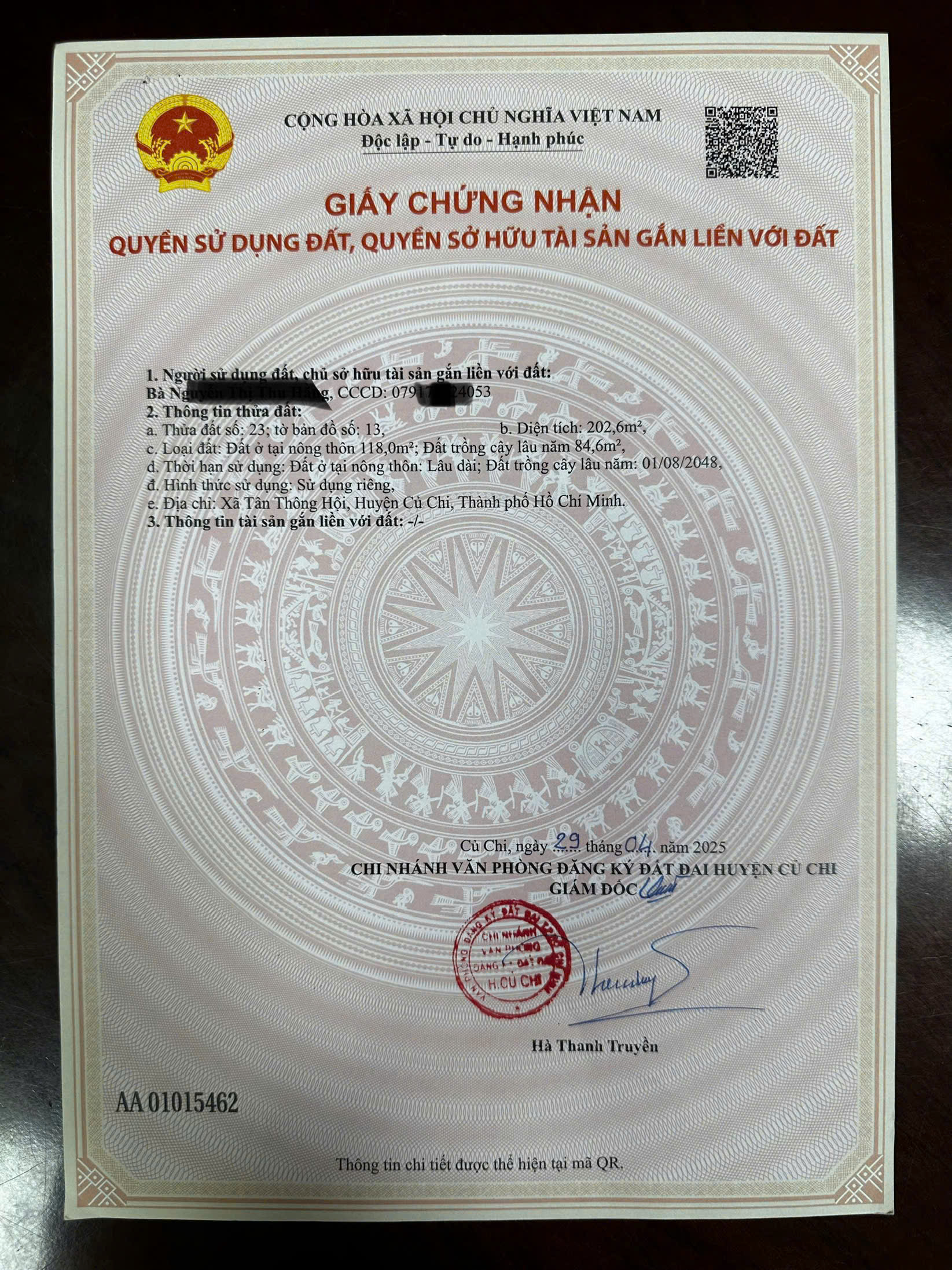 Nhà cần bán gấp! Vị trí: 73 đường 15, ấp tân tiến xã tân thông hội, huyện củ chi