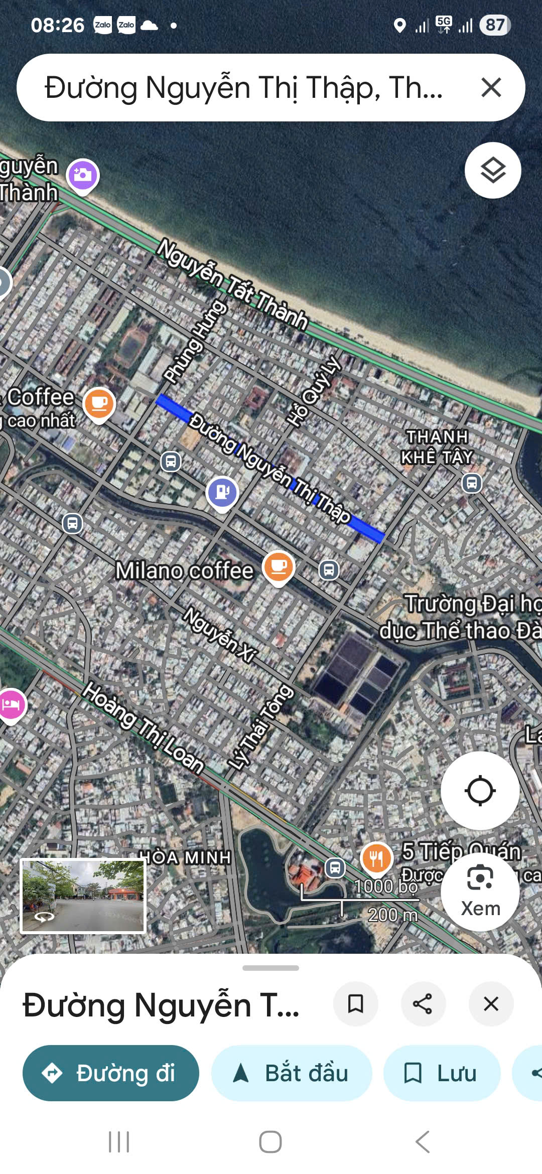Bán nhà gác lửng mặt tiền đường Nguyễn Thị Thập - Sát Lý Thái Tông