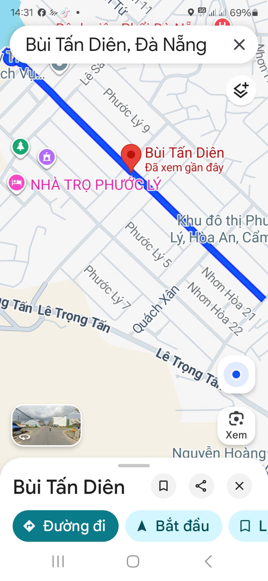 Bán lô đất 4 lô liền kề BÙI TẤN DIÊN Cẩm Lệ, Đà Nẵng Đường 10.5m.lề 5m DTĐ: 420m2 ngang 20m dài 21m