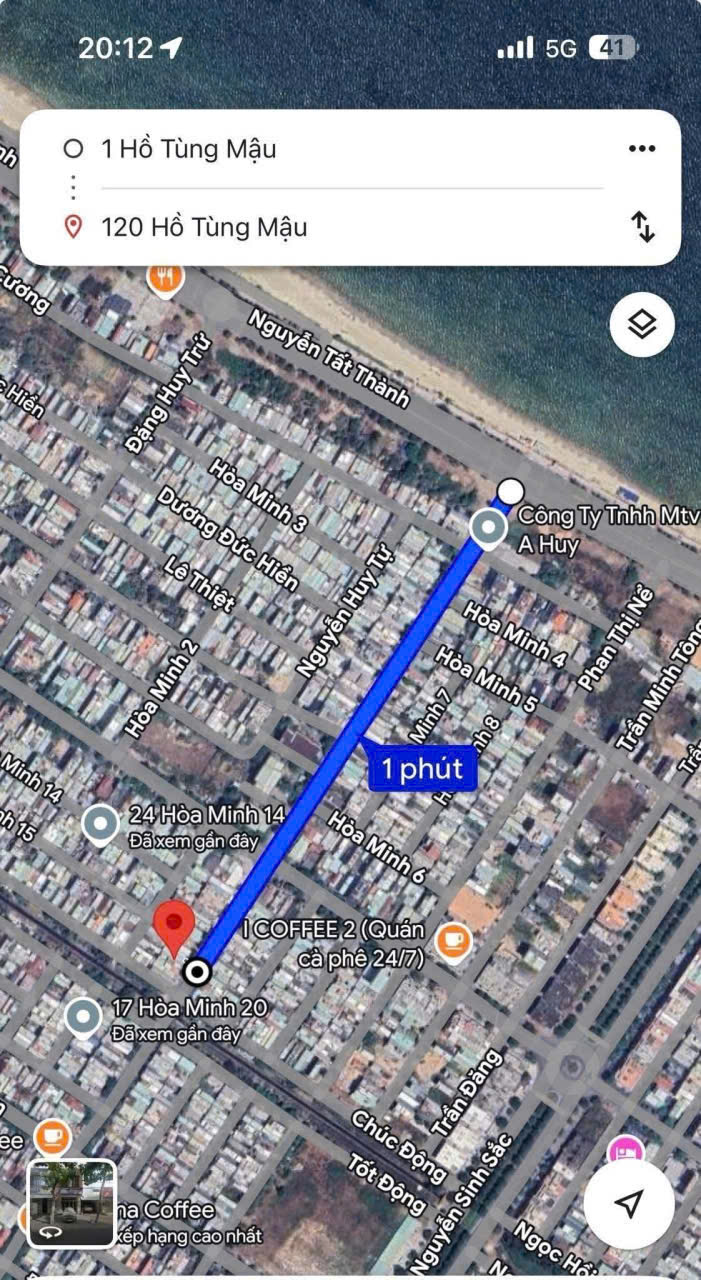 Bán đất đường Hồ Tùng Mậu - đường 10,5m thông biển