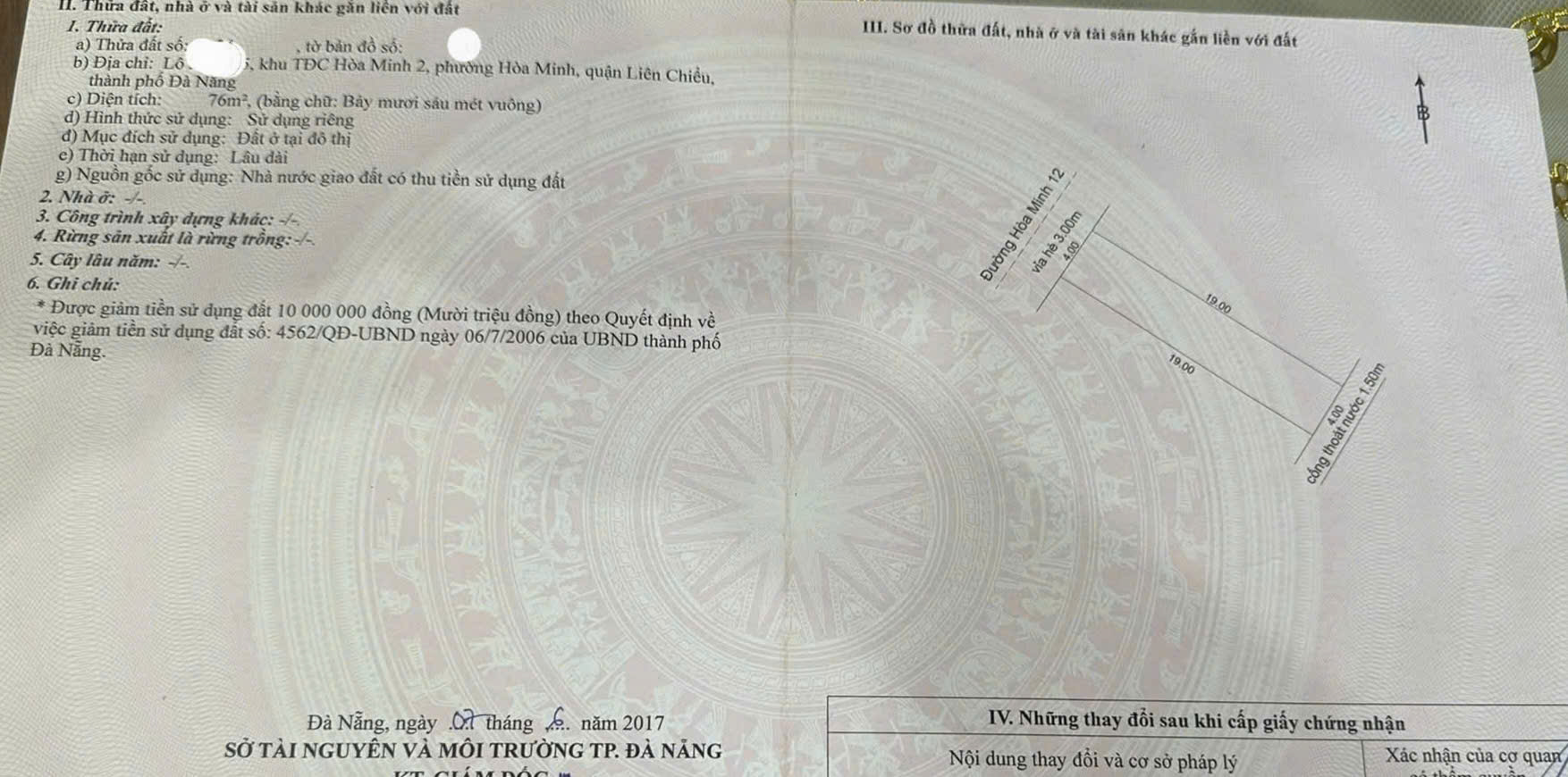 Bán đất đường Hòa Minh 12 - Nằm song song Hồ Tùng Mậu