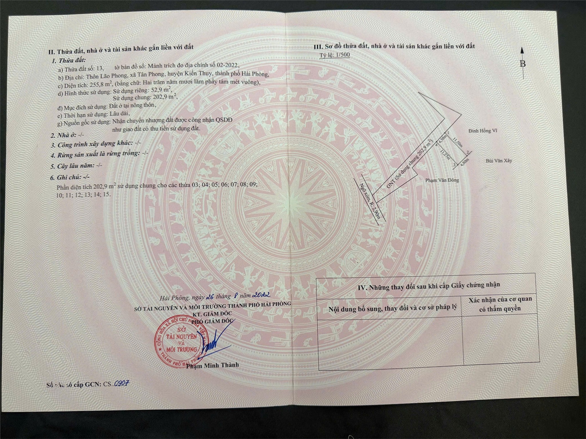 Đất ô tô vào tận nơi – Trung tâm Tân Phong, Kiến Thụy Giá chỉ nhỉnh 6xx triệu ZALO 0567 222 555