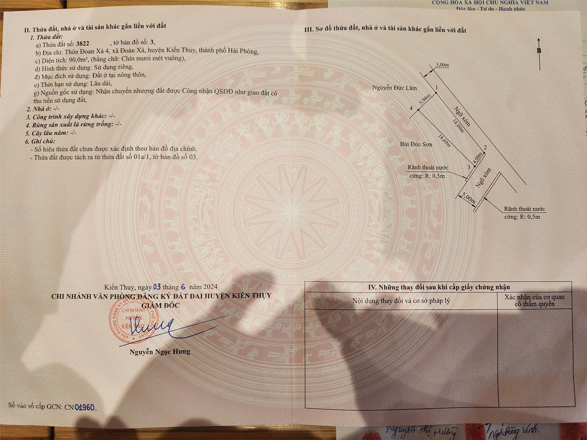 LÔ GÓC 2 MẶT NGÕ ĐẸP – 90M² ĐOÀN XÁ, KIẾN THỤY – GIÁ CHỈ 1,5X TỶ ZALO 0567 222 555