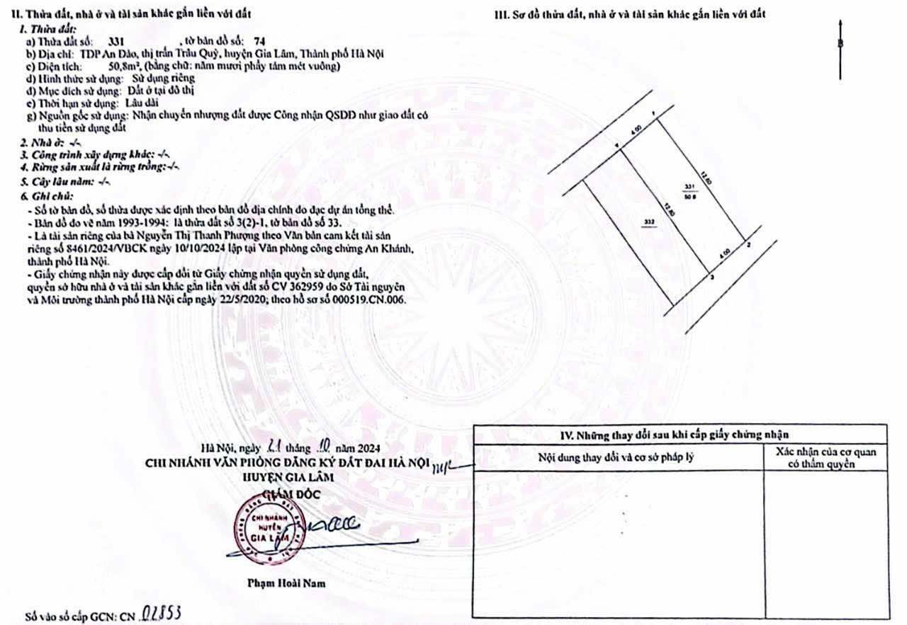 Chính chủ bán nhà 50.8 m2 Giáp khu đô thị Vin Ocean Gia Lâm, giá 7.6 tỷ
