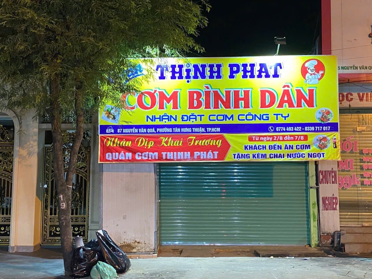 Sang nhượng quán cơm tại 87 đường Nguyễn Văn Quá, phường Đông Hưng Thuận