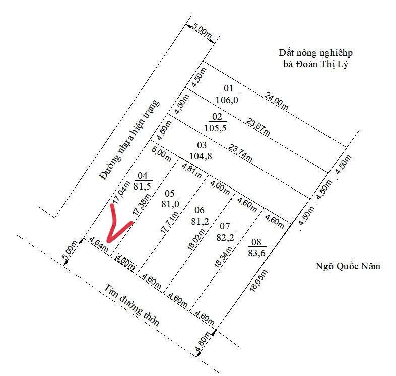 Lô góc 81,5m² – mặt đường nhựa 8m gần UBND & chợ Tân Phong, giá chỉ 2,0xx tỷ ZALO 0567 222 555