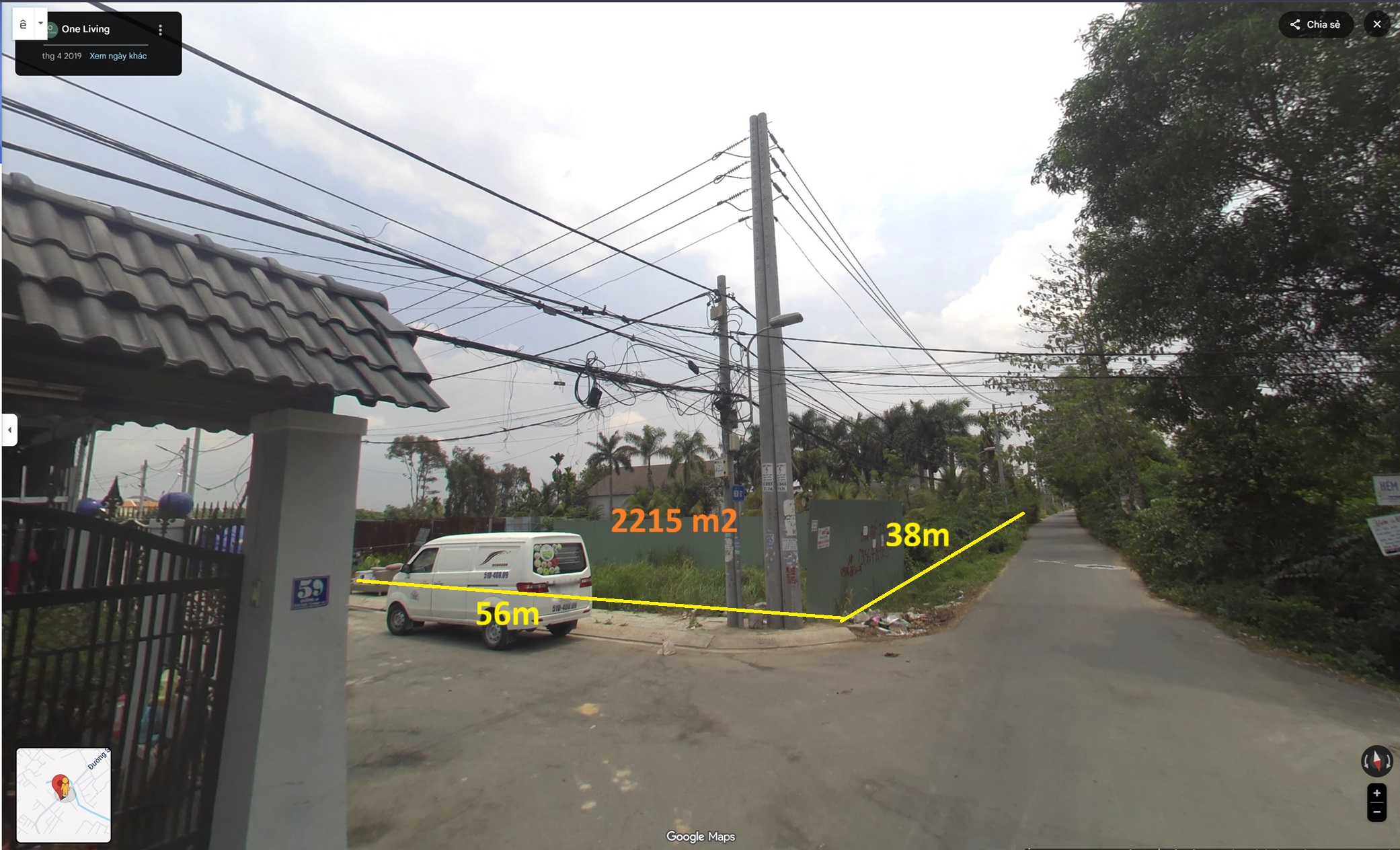 Bán đất đường số 8 phường Trường Thạnh , quận 9 (nay là quận Thủ Đức), TP. HCM, 2215m2, MT 38m, ô tô tránh