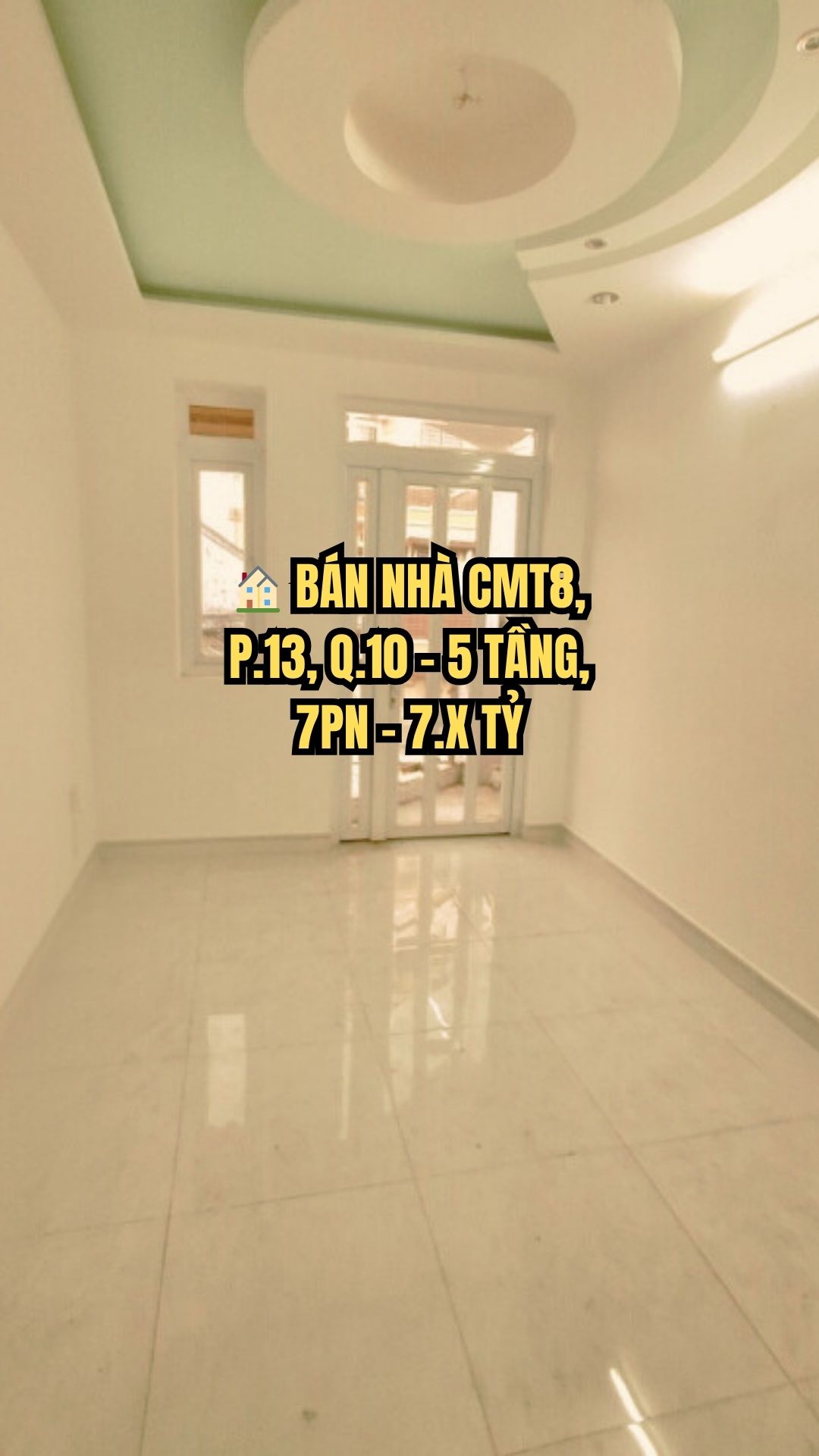 BÁN NHÀ CMT8, P.13, Q.10 - 5 TẦNG, 7PN - 7.X TỶ