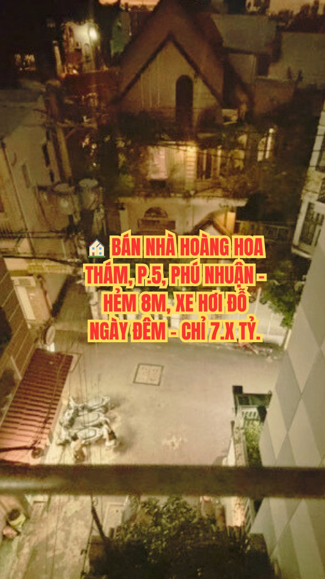 BÁN NHÀ HOÀNG HOA THÁM, P.5, PHÚ NHUẬN - HẺM 8M, HXH - CHỈ 7.X TỶ.