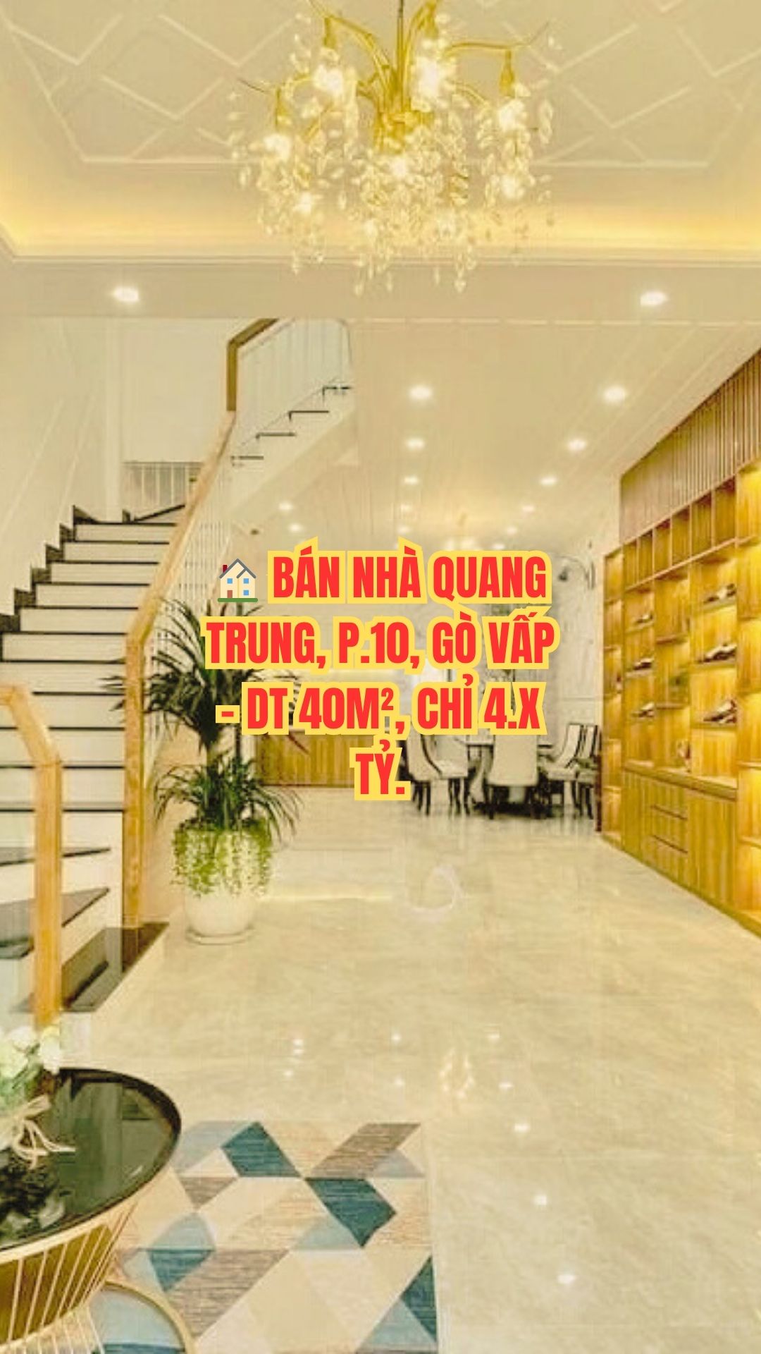 BÁN NHÀ QUANG TRUNG, P.10, GÒ VẤP - DT 40M², CHỈ 4.X TỶ.