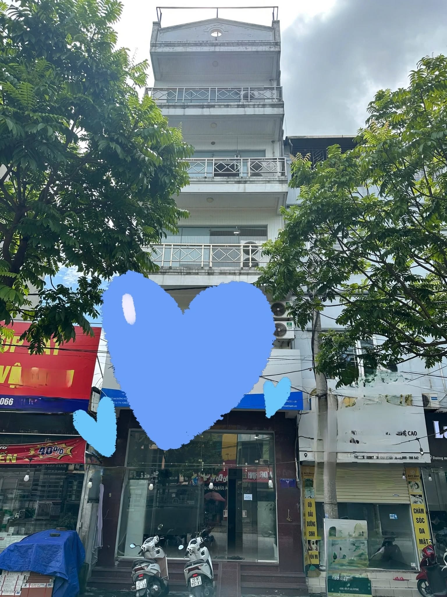 Cho thuê nhà mặt phố Vũ Lăng, 120m² × 5 tầng + 30m² tum KD Spa, Ngân hàng, Gym