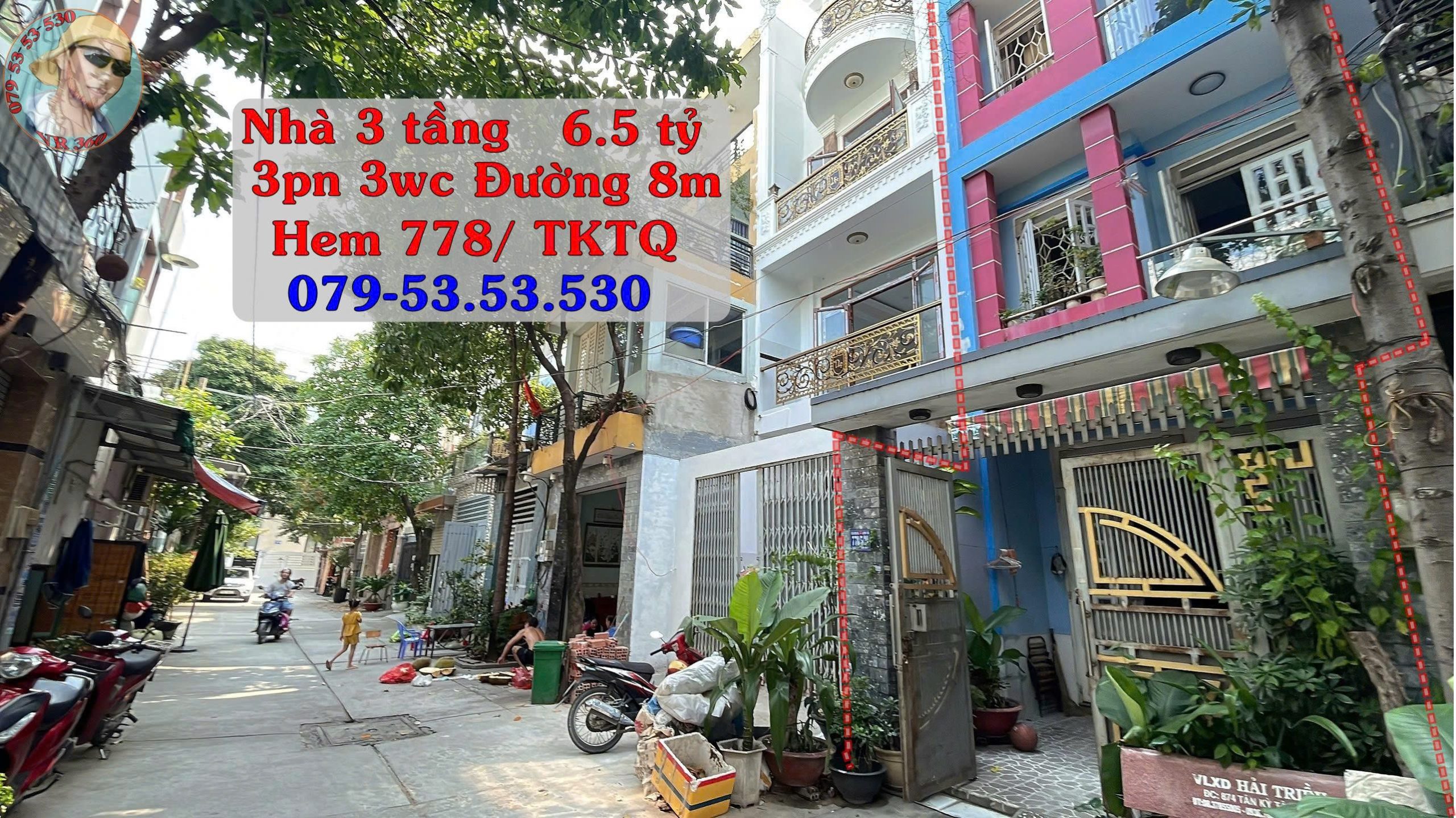 Chính chủ bán nhà 3 tầng đẹp, đường nội bộ 8m, xe hơi vào tận cửa – gần chợ Gò Xoài, nhà thờ, Sacombank, cách Tân Kỳ