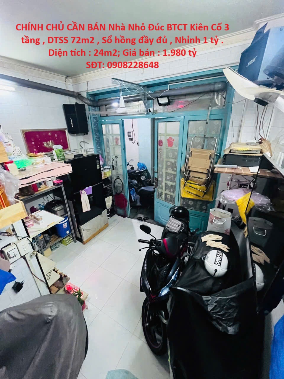 CHÍNH CHỦ CẦN BÁN Nhà Nhỏ Đúc BTCT Kiên Cố 3 tầng , DTSS 72m2 , Sổ hồng đầy đủ , Nhỉnh 1 tỷ .