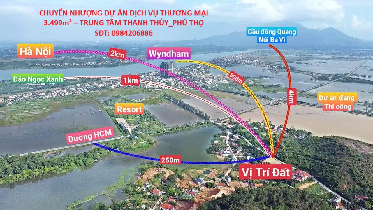 CHUYỂN NHƯỢNG DỰ ÁN DỊCH VỤ THƯƠNG MẠI 3.499m² – TRUNG TÂM THANH THỦY_PHÚ THỌ