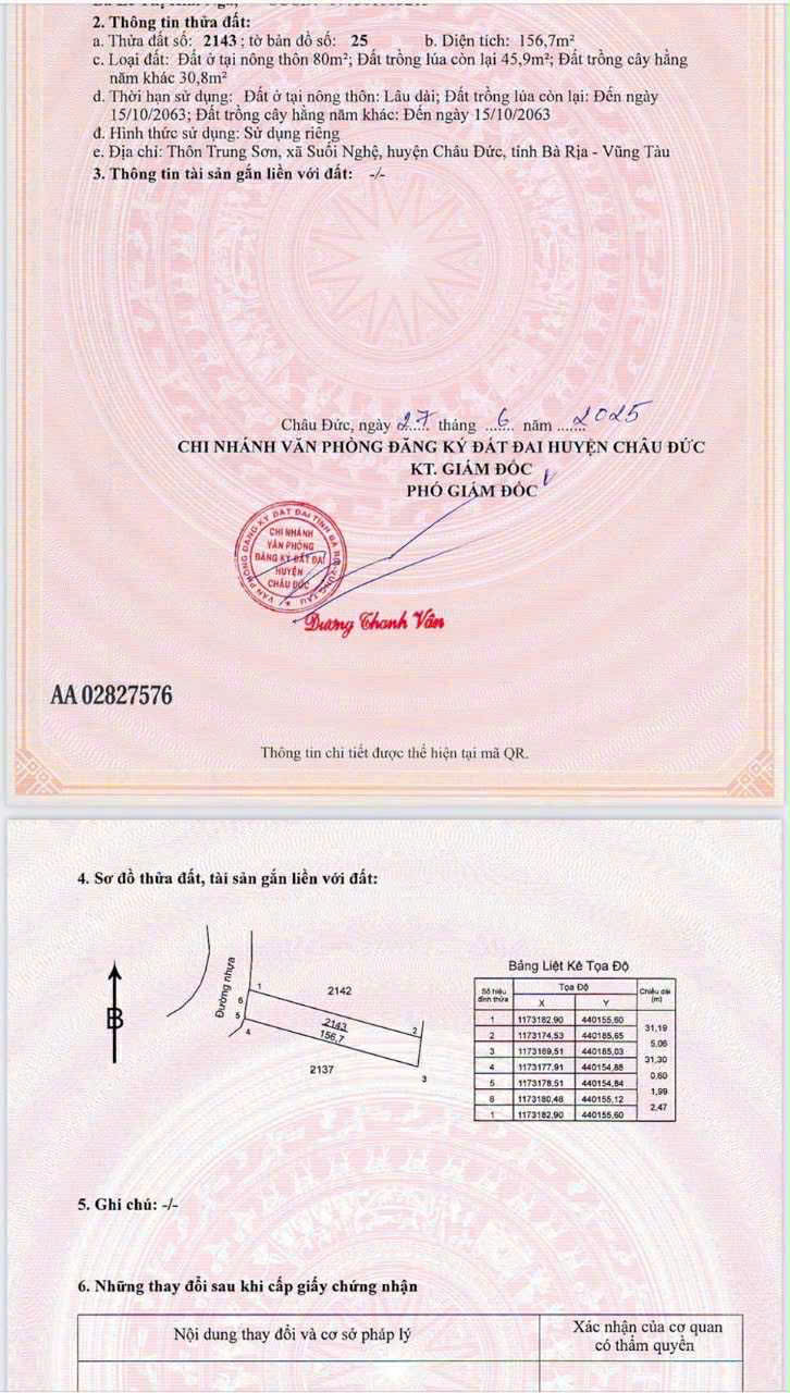 Chủ e cần bán 2 lô đất liền kề, mặt tiền đường nhựa, thuộc xã suối nghệ( ngãi giao mới