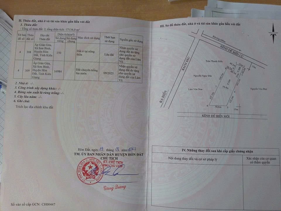 ĐẤT ĐẸP – GIÁ TỐT – CHÍNH CHỦ BÁN TẠI đường 3/2 nối dài, Xã Sơn Bình, Huyện Hòn Đất, Kiên Giang