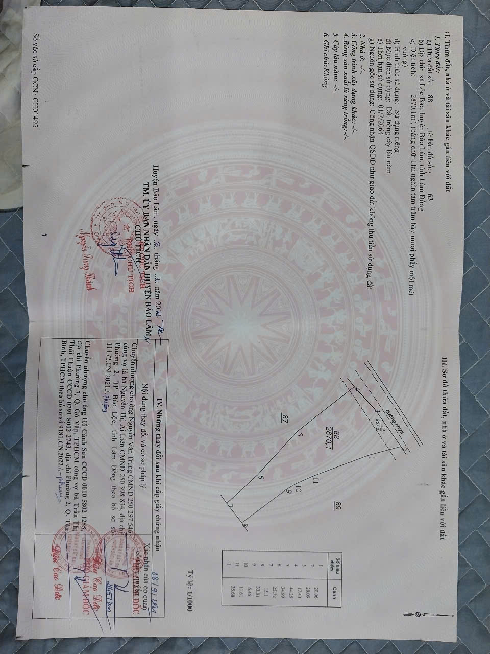 Chính chủ bán 2870m2 đất view đồi săn mây Lộc Bắc , Bảo Lâm, Lâm Đồng