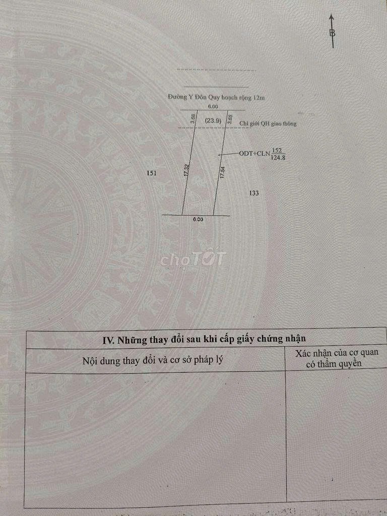 ĐẤT ĐẸP–GIÁ ĐẦU TƯ -CẦN BÁN LÔ ĐẤT TẠI Y Đôn, P.An lạc, thị xã buôn Hồ, đắk Lắk
