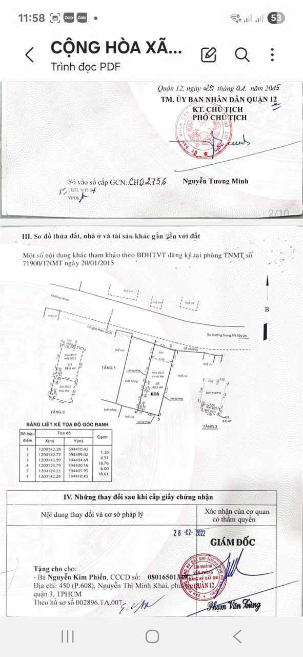 NHÀ 3 TẦNG (6x19) MẶT TIỀN NHỰA 12M TRUNG MỸ TÂY 2A, Q12 GIÁ 7.9 TỶ