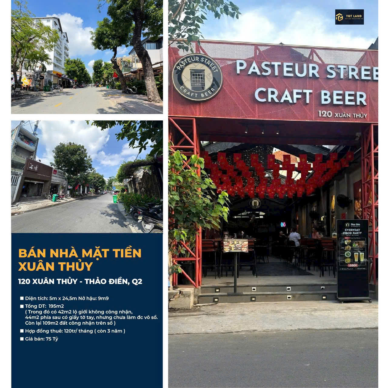 BÁN MT Xuân Thuỷ - Thảo Điền - Quận 2 ( ngay đoạn đẹp nhất sát đường thảo điền )