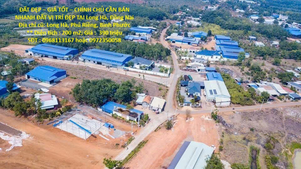 ĐẤT ĐẸP – GIÁ TỐT – CHÍNH CHỦ CẦN BÁN NHANH ĐẤT VỊ TRÍ ĐẸP TẠI Long Hà, Đồng Nai
