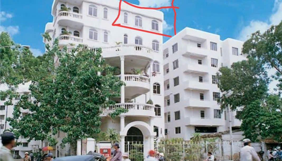 Chính chủ bán Căn hộ chung cư số 675 nguyễn kiệm dt 42m2 1 pn 1pk thang máy tầng 5, mg 1%