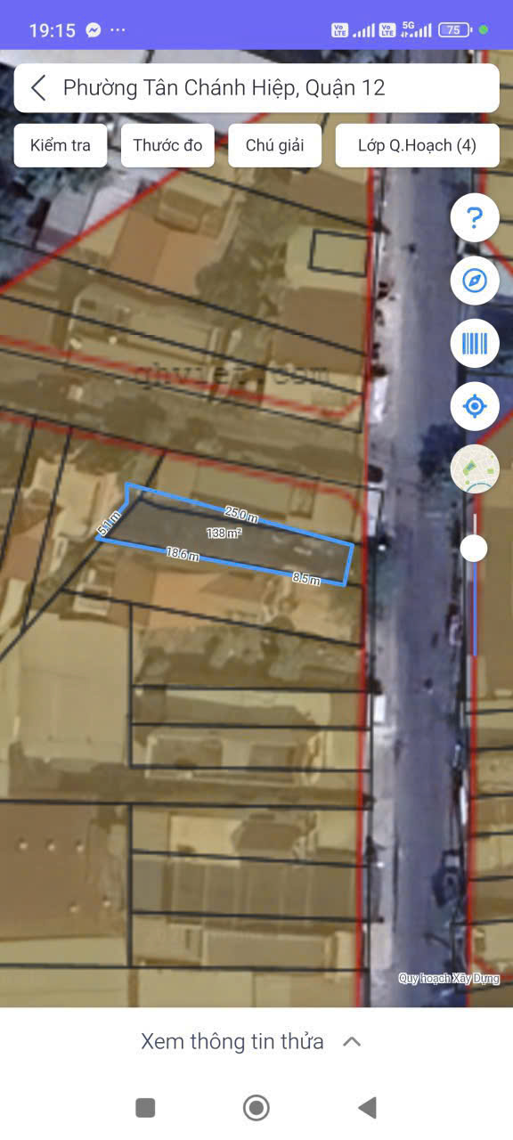 SIÊU PHẨM ĐẤT (5X25) MẶT TIỀN LÂM THỊ HỐ – TCH, Q.12 – GIÁ CHỈ 7.5 TỶ!