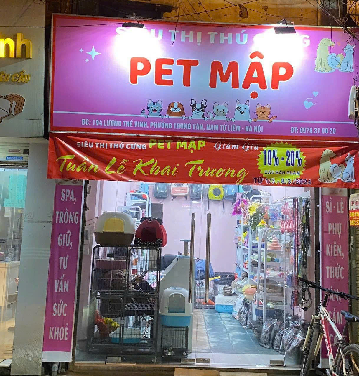 SANG NHƯỢNG CỬA HÀNG THÚ CƯNG – 194 LƯƠNG THẾ VINH, HÀ NỘI