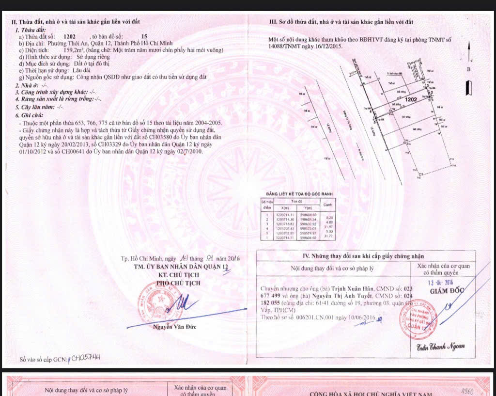 ĐẤT (5x32) MẶT TIỀN LÊ THỊ RIÊNG – TRUNG TÂM HÀNH CHÍNH Q12 – GIÁ CHỈ 12.2 TỶ‼️