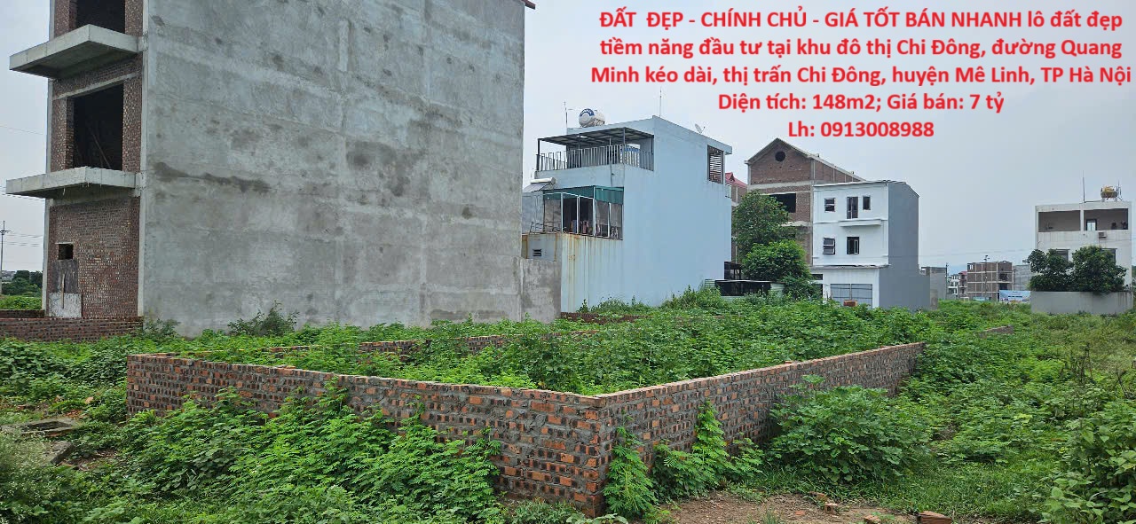 ĐẤT ĐẸP - CHÍNH CHỦ - GIÁ TỐT BÁN NHANH lô đất đẹp tiềm năng đầu tư tại huyện Mê Linh, TP Hà Nội