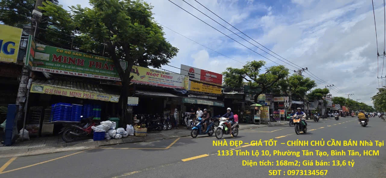 NHÀ ĐẸP – GIÁ TỐT – CHÍNH CHỦ CẦN BÁN Nhà Tại 1133 Tỉnh Lộ 10, Phường Tân Tạo, Bình Tân, HCM