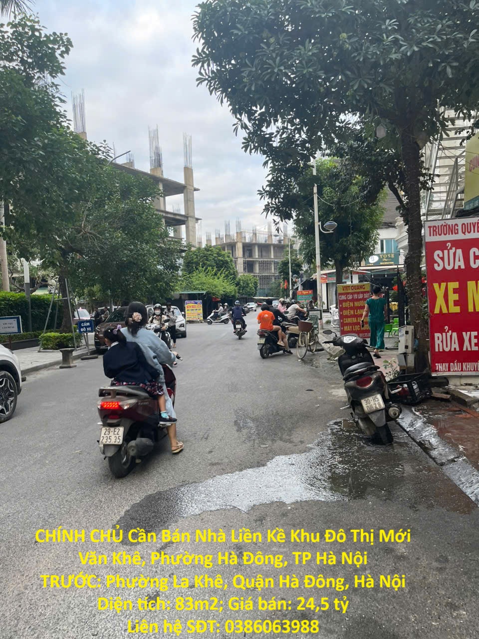 CHÍNH CHỦ Cần Bán Nhà Liền Kề Khu Đô Thị Mới Văn Khê, Phường Hà Đông, TP Hà Nội