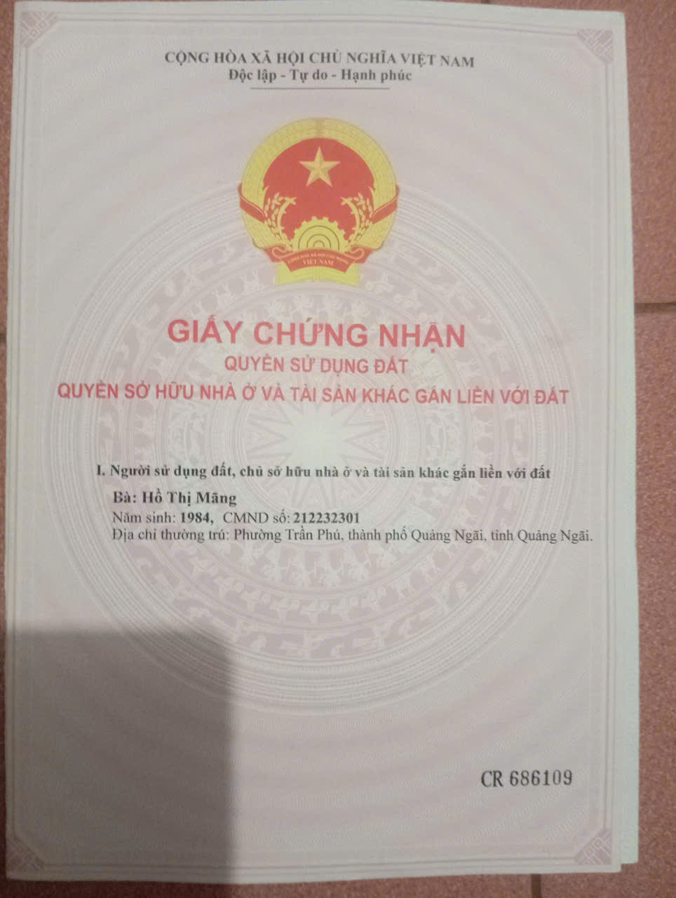 Cần bán nhanh lô đất đẹp, vị trí đắc địa tại trung tâm xã Tịnh Ấn Tây, Thành phố Quảng Ngãi.