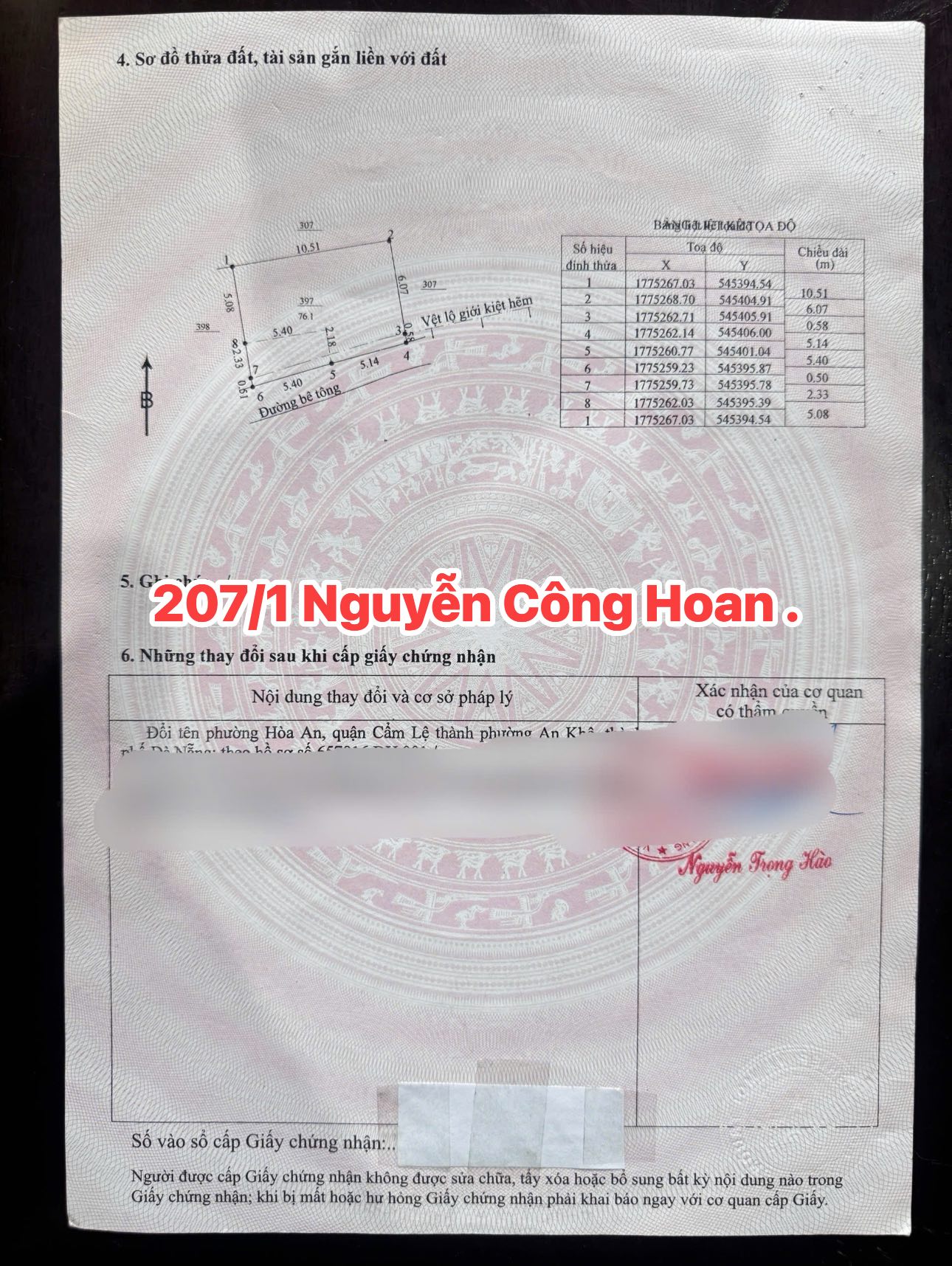 Bán đất kiệt Ô tô 207/1 Nguyễn Công Hoan - Cách đường chính đúng 10m