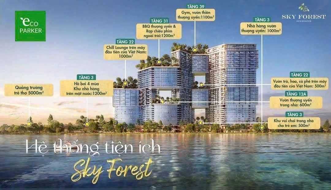 SỞ HỮU NGAY CĂN HỘ ĐẸP - GIÁ TỐT - Vị Trí Đắc Địa Tại Sky Forest Khu đô thị sinh thái ECOPARK