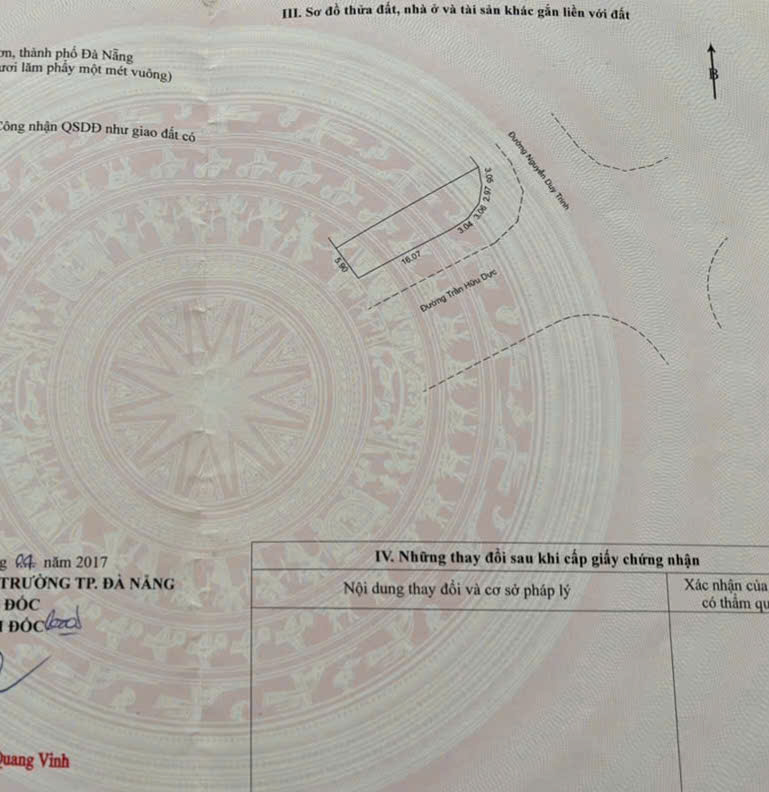 Bán đất GÓC 2MT đường 15,5m Trần Hữu Dực & Nguyễn Duy Trinh