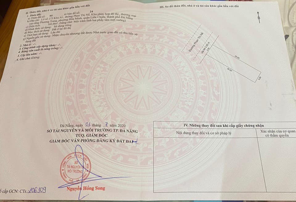 Bán đất đường Phan Thị Nể - Trục thông biển - DT 103m2