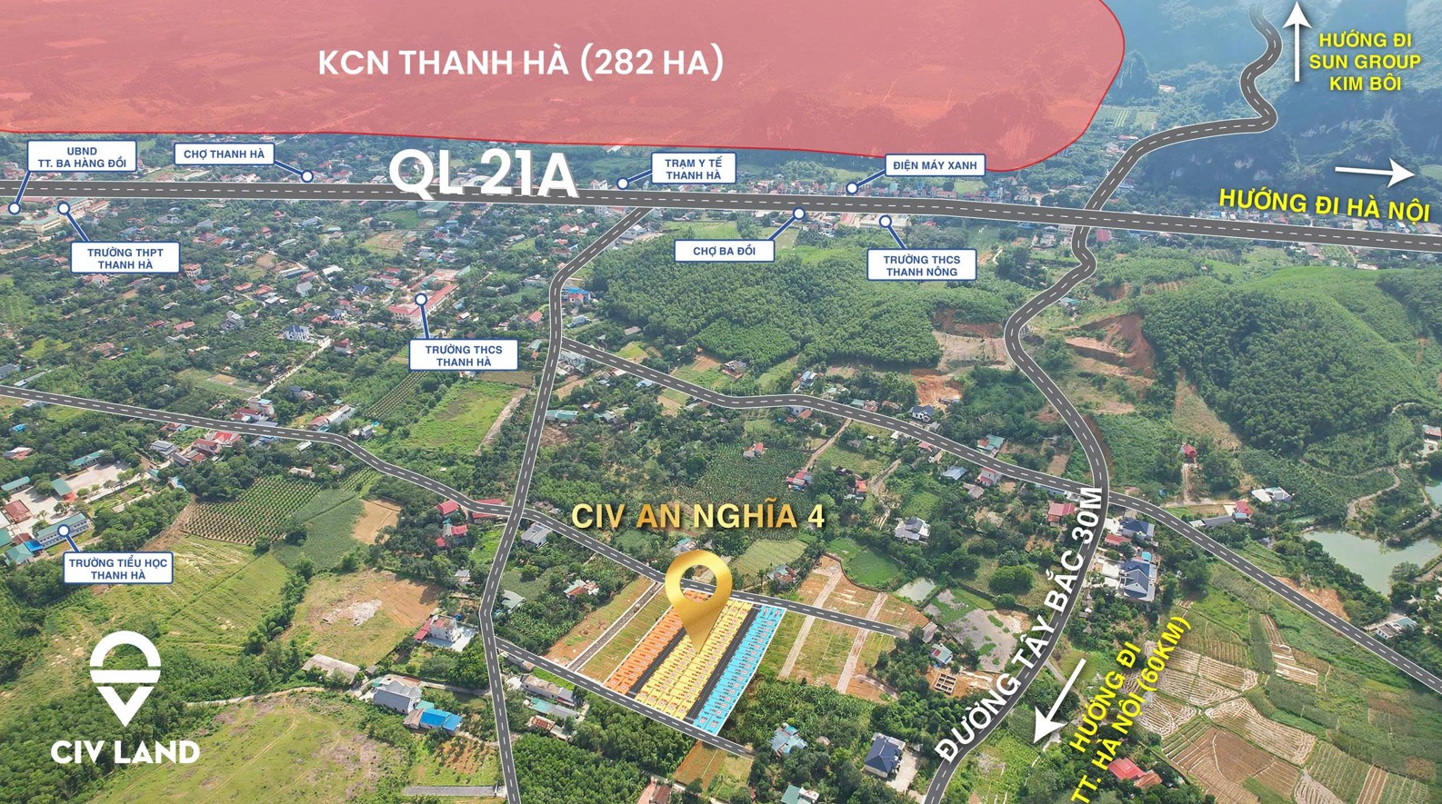 ĐẤT ĐÔ THỊ GIÁ F0 5xx TRUNG TÂM THỊ TRẤN BA HÀNG ĐỒI - SẴN SỔ HỒNG SANG TÊN CHUYỂN NHƯỢNG NGAY