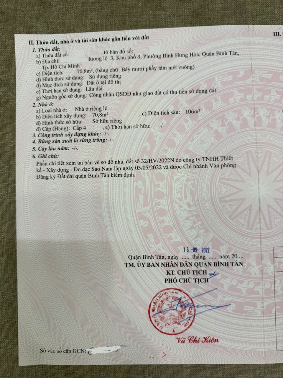 Bán nhà 71m2, Hẻm 6m Hương Lộ 3, P. Bình Hưng Hòa, cách AEON Tân Phú 100m, giá 5.6 tỷ