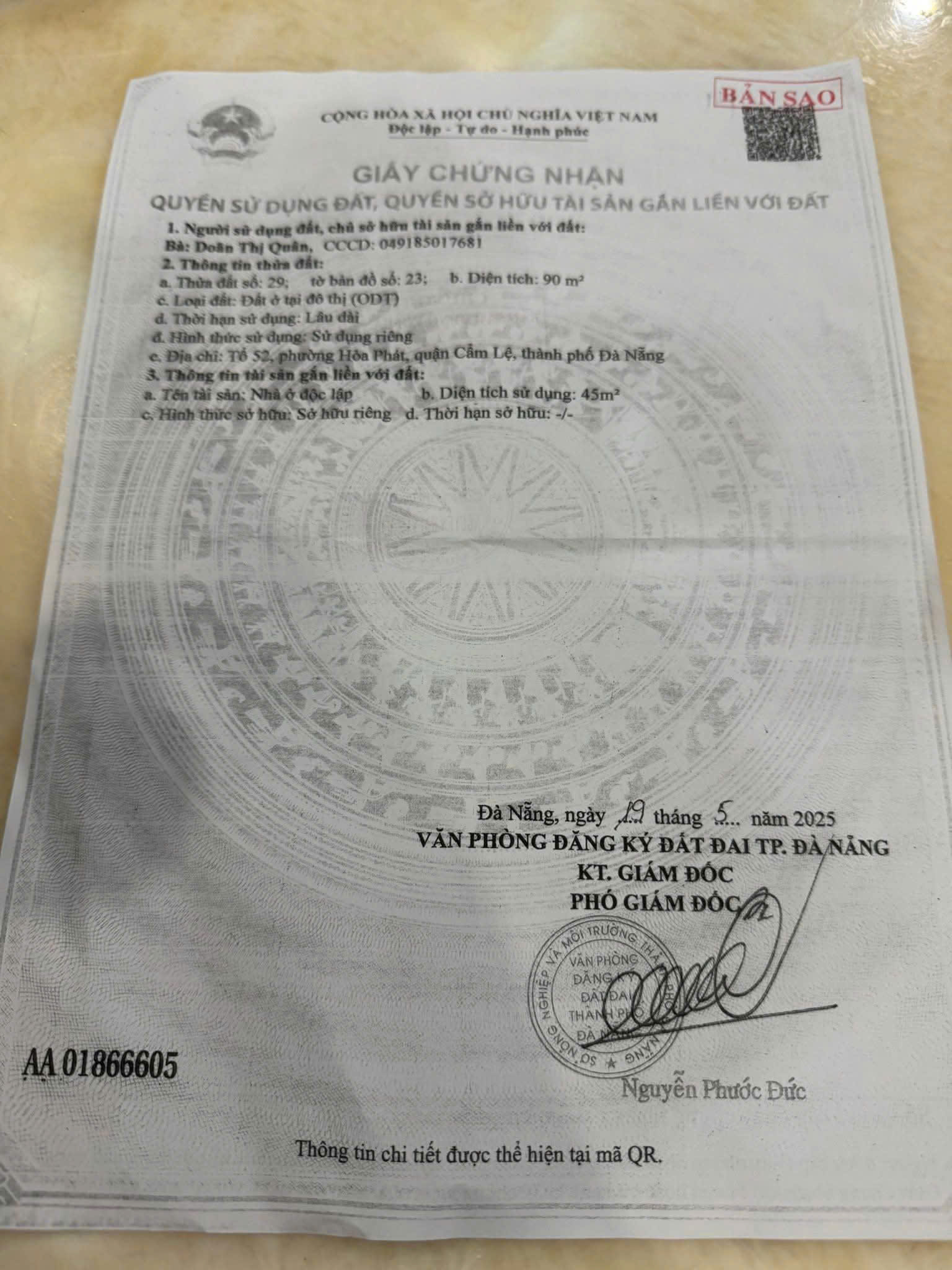 CHỈ CÒN 1 CĂN DUY NHẤT KIỆT Ô TÔ DIỆN TÍCH 90m2