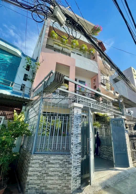 NHÀ ĐẸP GÒ CẨM ĐỆM – P.10, TÂN BÌNH – HẺM XE HƠI – 4 TẦNG – 9.7 TỶ TL