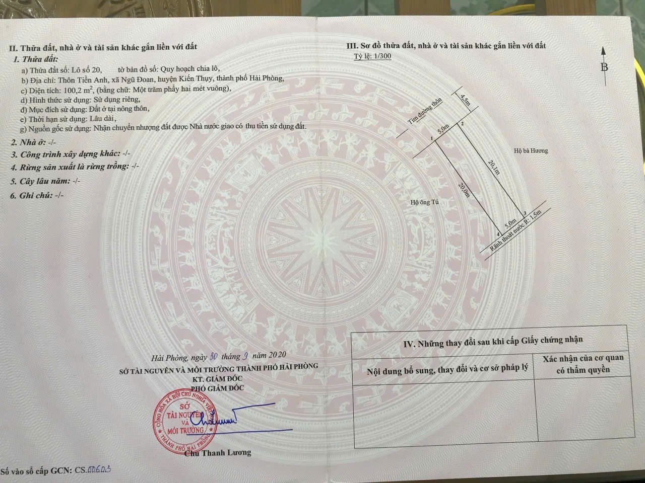 Lô đấu giá Tiền Anh – Giá hiếm khu Ngũ Đoan, đường 9m thông – ZALO 0567 222 555