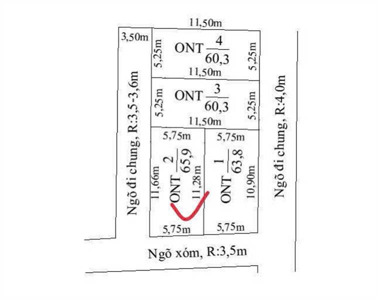 LÔ GÓC SIÊU HIẾM – SÁT KCN NGŨ PHÚC 7000 TỶ – GIÁ CHỈ 1,X TỶ – ZALO 0567 222 555