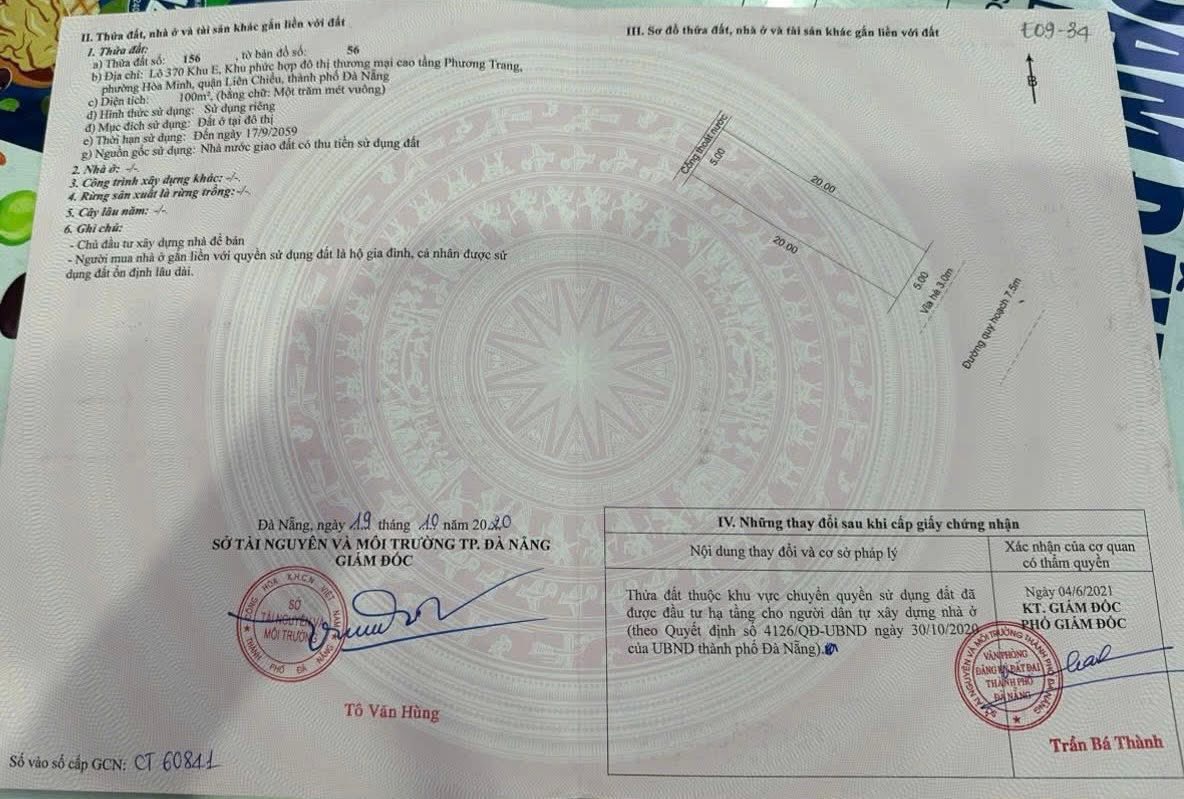 Bán 2 lô liền kề đường Hoà Phú 26, Khu E Kim Long - đối diện UBND QUẬN