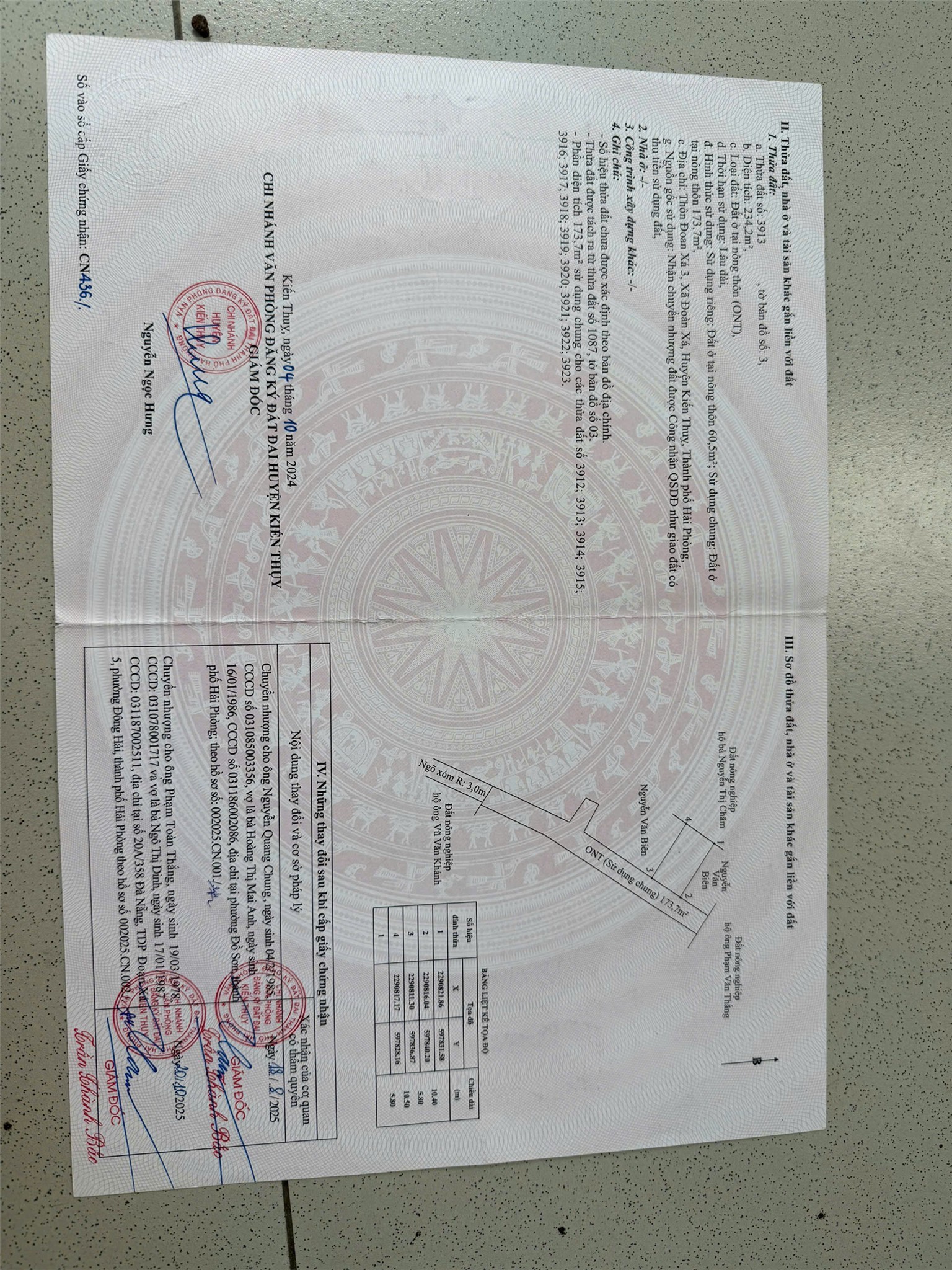 LÔ HIẾM 60.5M² – GIÁ 1.2X TỶ – KHU DÂN CƯ TRUNG TÂM ĐOÀN XÁ ZALO 0567 222 555