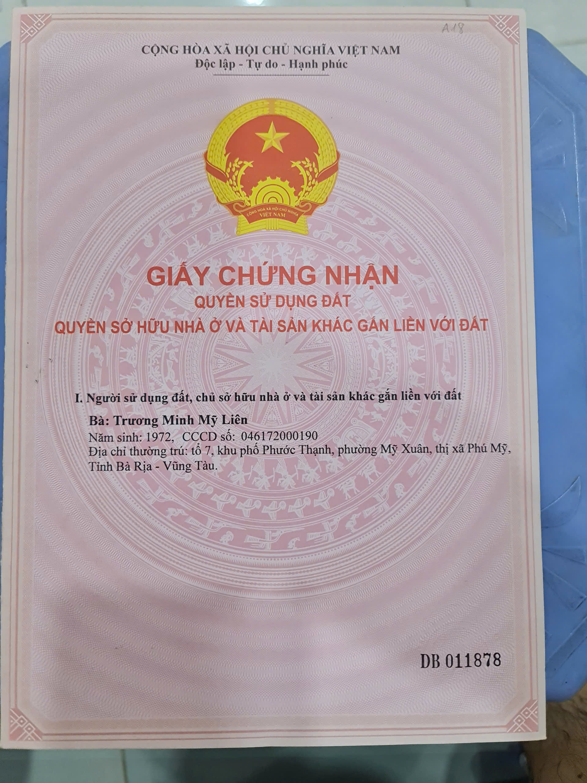 CHÍNH CHỦ CẦN BÁN - ĐẤT ĐẸP - GIÁ SIÊU ƯU ĐÃI - Vị trí ĐẮC ĐỊA TẠI : Tỉnh Bà Rịa Vũng Tàu