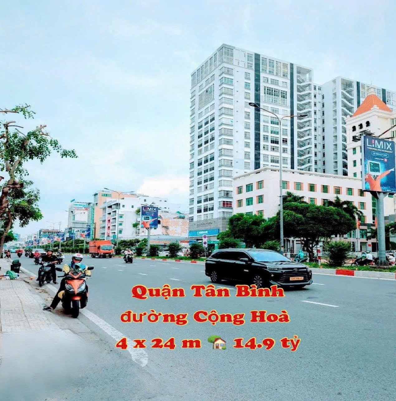 Nhà hẻm Ô tô Cộng Hòa - QUẬN TÂN BÌNH - 4 x 24 m Vuông vức - 14.9 tỷ