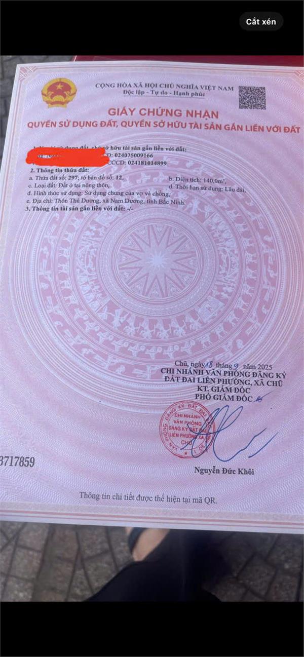 ĐẤT ĐẸP - GIÁ TỐT - Vị Trí Đắc Địa Tại Thôn Thủ Dương, Xã Nam Dương, Tỉnh Bắc Ninh